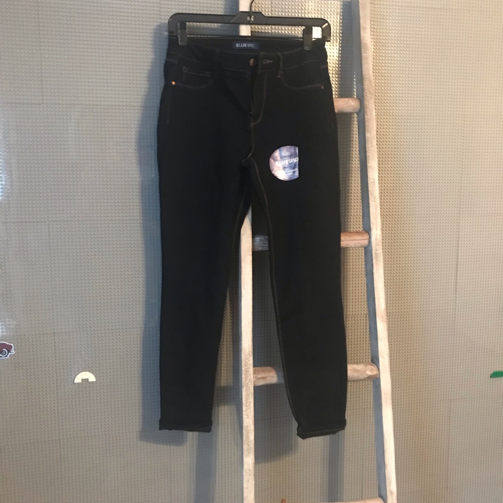 Blue Spice Dark Denim Stretch Skinny Jean Sz 7